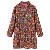 VidaXL Kinderkleid mit langen Ärmeln 104 Mehrfarbig