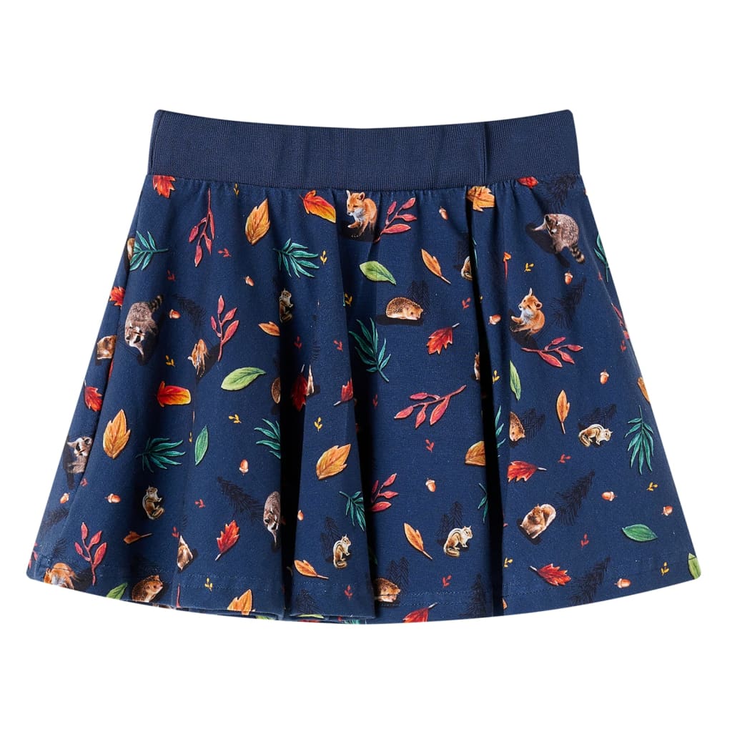 Vidaxl Skirt per bambini 128 blu navy