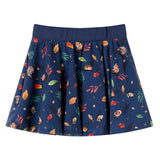 Vidaxl Skirt per bambini 128 blu navy