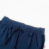 Pantaloni per bambini Vidaxl con tubazioni nere 92 blu navy