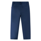 Vidaxl Pantalon pour enfants avec une tuyauterie noire 104 bleu marine