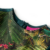 VidaXL Kinderkleid mit langen Ärmeln 116 Dunkelgrün
