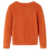 Vidaxl Børns sweater strikket 104 Oranjebruin