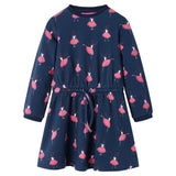 VidaXL Kinderkleid 128 Marineblau