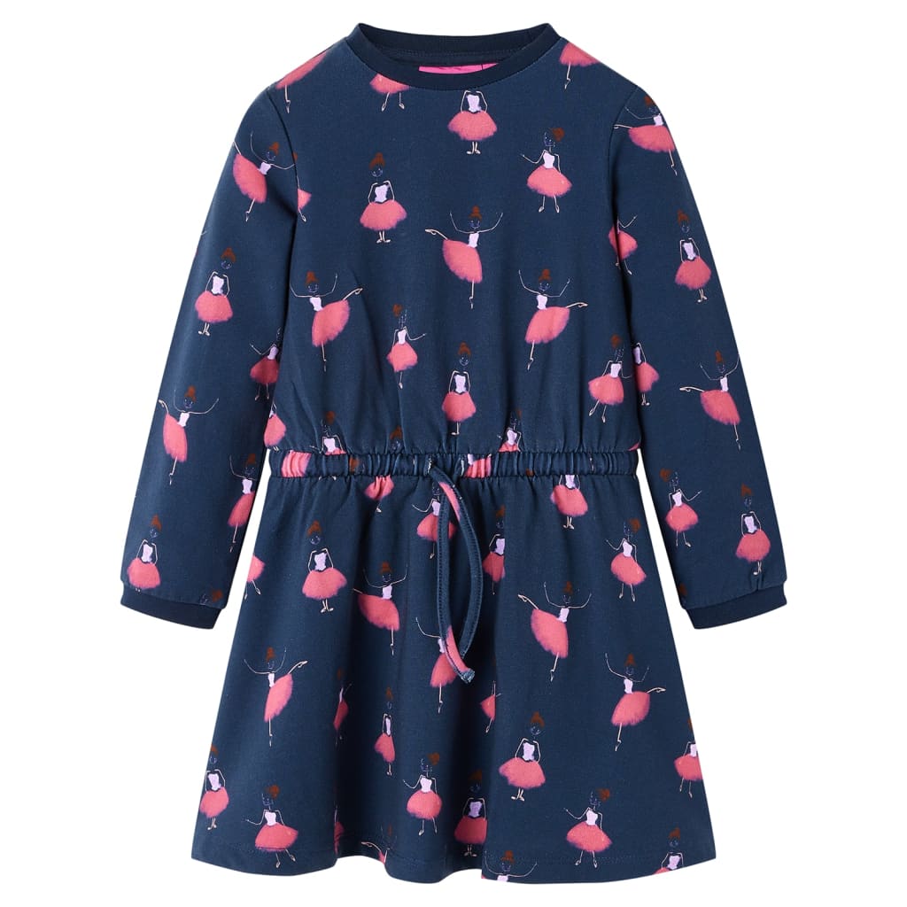 Vidaxl Robe pour enfants 140 bleu marine