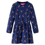 Vidaxl Vestido infantil 104 azul marino