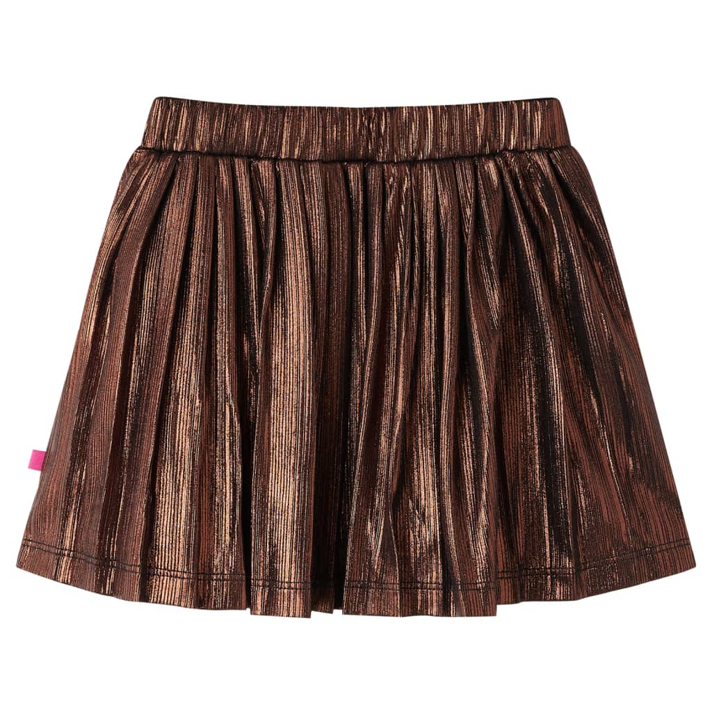 Vidaxl children's skirt with glitter 128 cognac colored