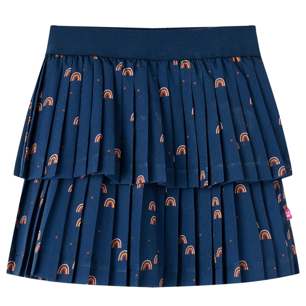 Vidaxl Skirt per bambini 128 blu navy