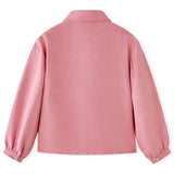 Blouse pour enfants vidaxl avec manches de lanterne 140 vieux rose