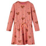 VidaXL Kinderkleid 92 Altrosa