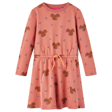 VidaXL Kinderkleid 140 Altrosa