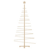 Vidaxl kerstdecoratie kerstboom 180 cm massief grenenhout