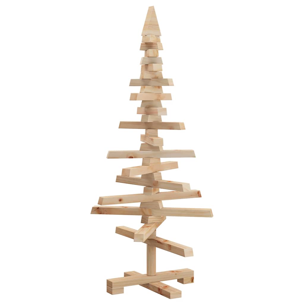 Vidaxl kerstdecoratie kerstboom 90 cm massief grenenhout