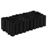 Sacs de merde de chien Vidaxl 750 PCS 30x20 cm en polyéthylène noir