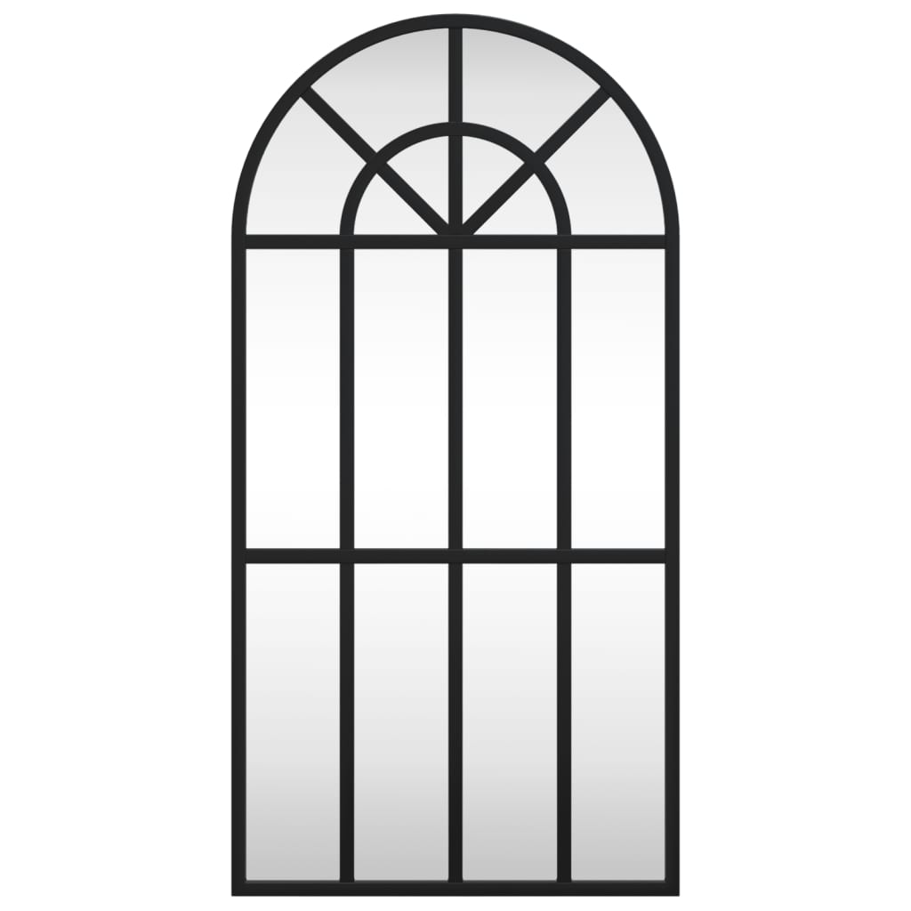 Vidaxx Wandspiegelbogen 30x60 cm Eisen schwarz