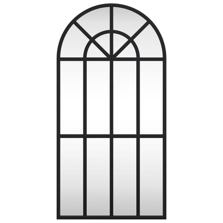Vidaxx Wandspiegelbogen 30x60 cm Eisen schwarz