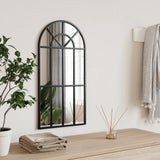 Vidaxx Wandspiegelbogen 30x60 cm Eisen schwarz