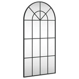 Vidaxx Wandspiegelbogen 50x100 cm Eisen schwarz