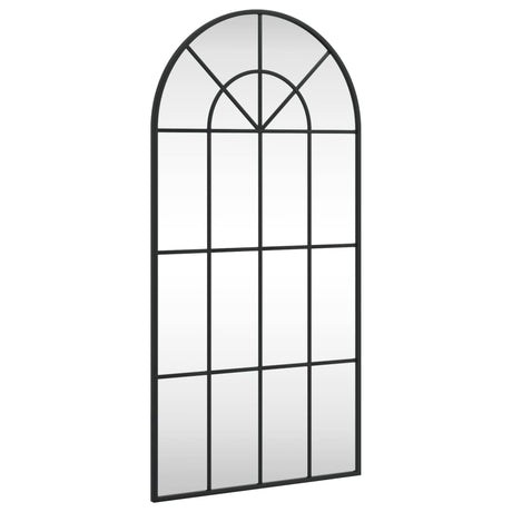 Vidaxx Wandspiegelbogen 50x100 cm Eisen schwarz