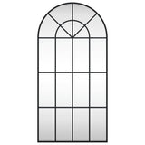 Vidaxx Wandspiegelbogen 50x100 cm Eisen schwarz