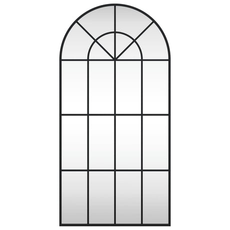 Vidaxx Wandspiegelbogen 50x100 cm Eisen schwarz