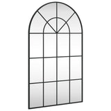 Vidaxx Wandspiegelbogen 60x100 cm Eisen schwarz