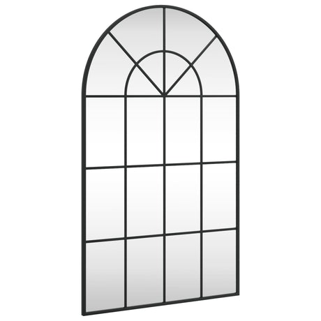 Vidaxx Wandspiegelbogen 60x100 cm Eisen schwarz