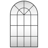Vidaxx Wandspiegelbogen 60x100 cm Eisen schwarz