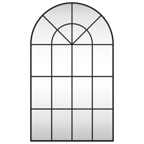 Vidaxx Wandspiegelbogen 60x100 cm Eisen schwarz