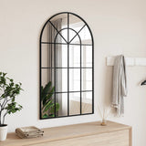 Vidaxx Wandspiegelbogen 60x100 cm Eisen schwarz