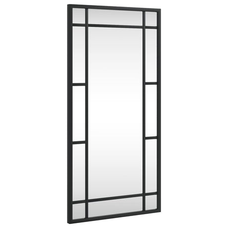 Vidaxx Wandspiegel rechteckig 30x60 cm Eisen schwarz