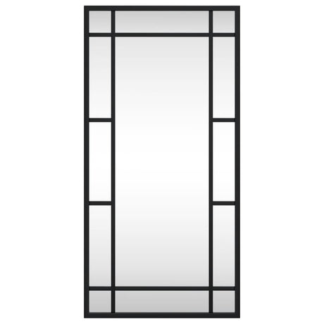 Vidaxx Wandspiegel rechteckig 30x60 cm Eisen schwarz