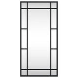 Vidaxl Mirror de pared rectangular 30x60 cm de hierro negro