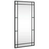 Vidaxl Mirror de pared rectangular 40x80 cm de hierro negro