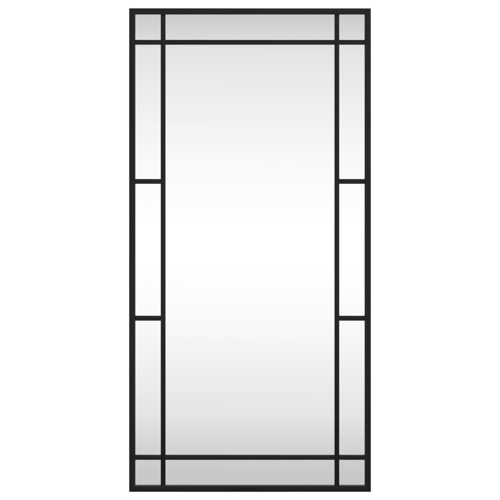 Vidaxl wall mirror rectangular 40x80 cm iron black