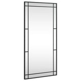 Vidaxx Wandspiegel rechteckig 50x100 cm Eisen schwarz