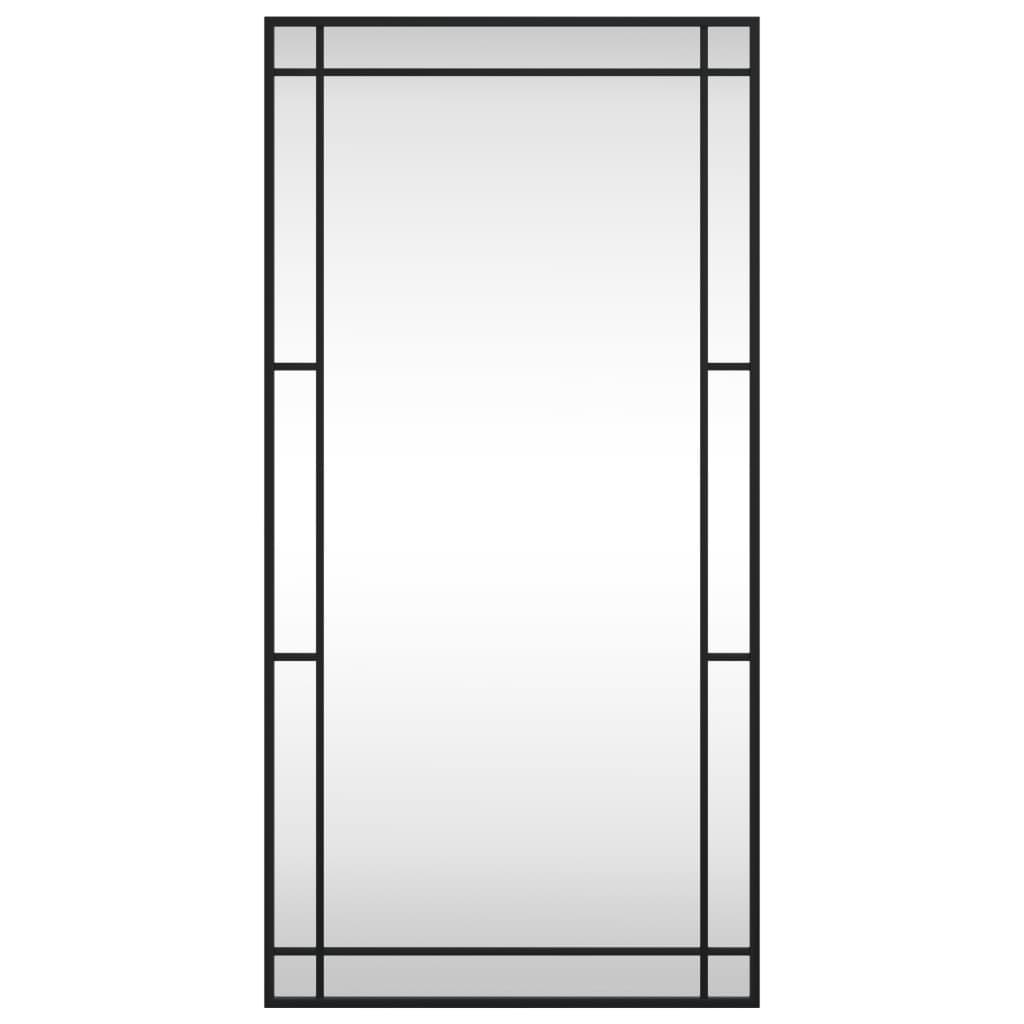 Vidaxl wall mirror rectangular 50x100 cm iron black