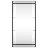 Vidaxl wall mirror rectangular 50x100 cm iron black