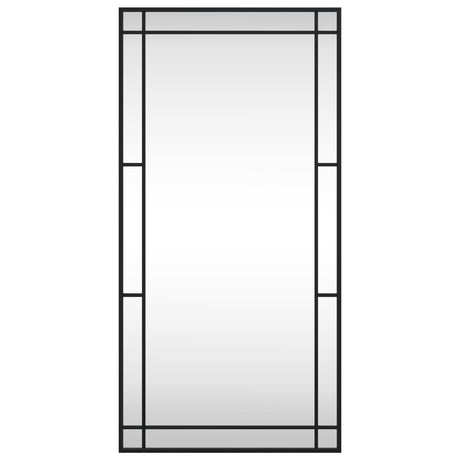 Vidaxx Wandspiegel rechteckig 50x100 cm Eisen schwarz