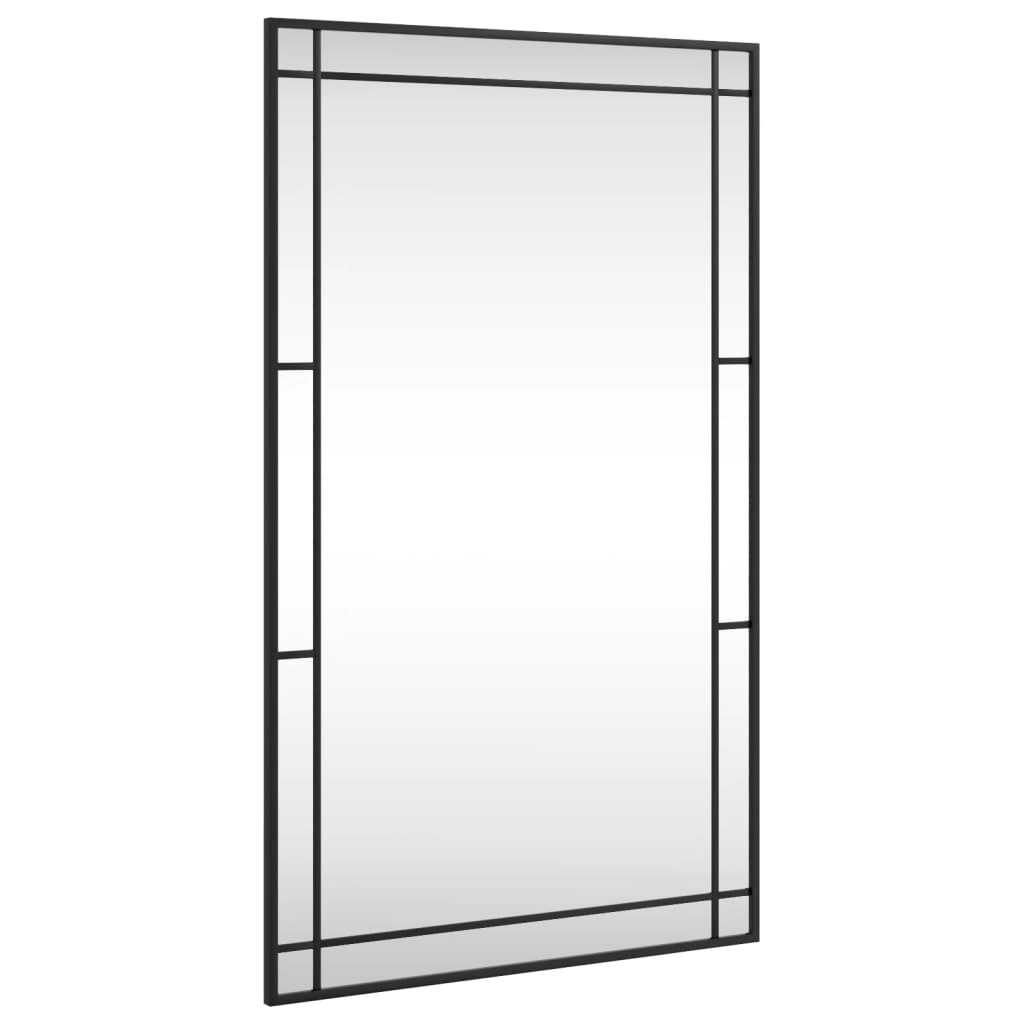 Vidaxx Wandspiegel rechteckig 60x100 cm Eisen schwarz