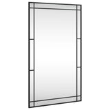 Vidaxx Wandspiegel rechteckig 60x100 cm Eisen schwarz