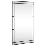 Vidaxl wall mirror rectangular 60x100 cm iron black