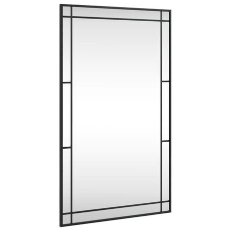 Vidaxx Wandspiegel rechteckig 60x100 cm Eisen schwarz