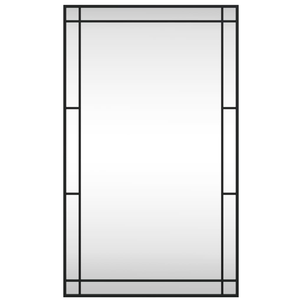 Vidaxx Wandspiegel rechteckig 60x100 cm Eisen schwarz