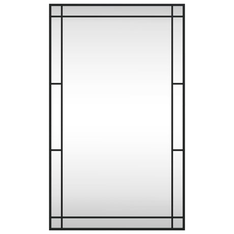 Vidaxx Wandspiegel rechteckig 60x100 cm Eisen schwarz