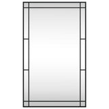 Vidaxl Mirror de pared rectangular 60x100 cm de hierro negro