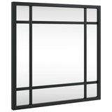 Vidaxl Wandspiegel Quadrat 30 x 30 cm Eisen schwarz