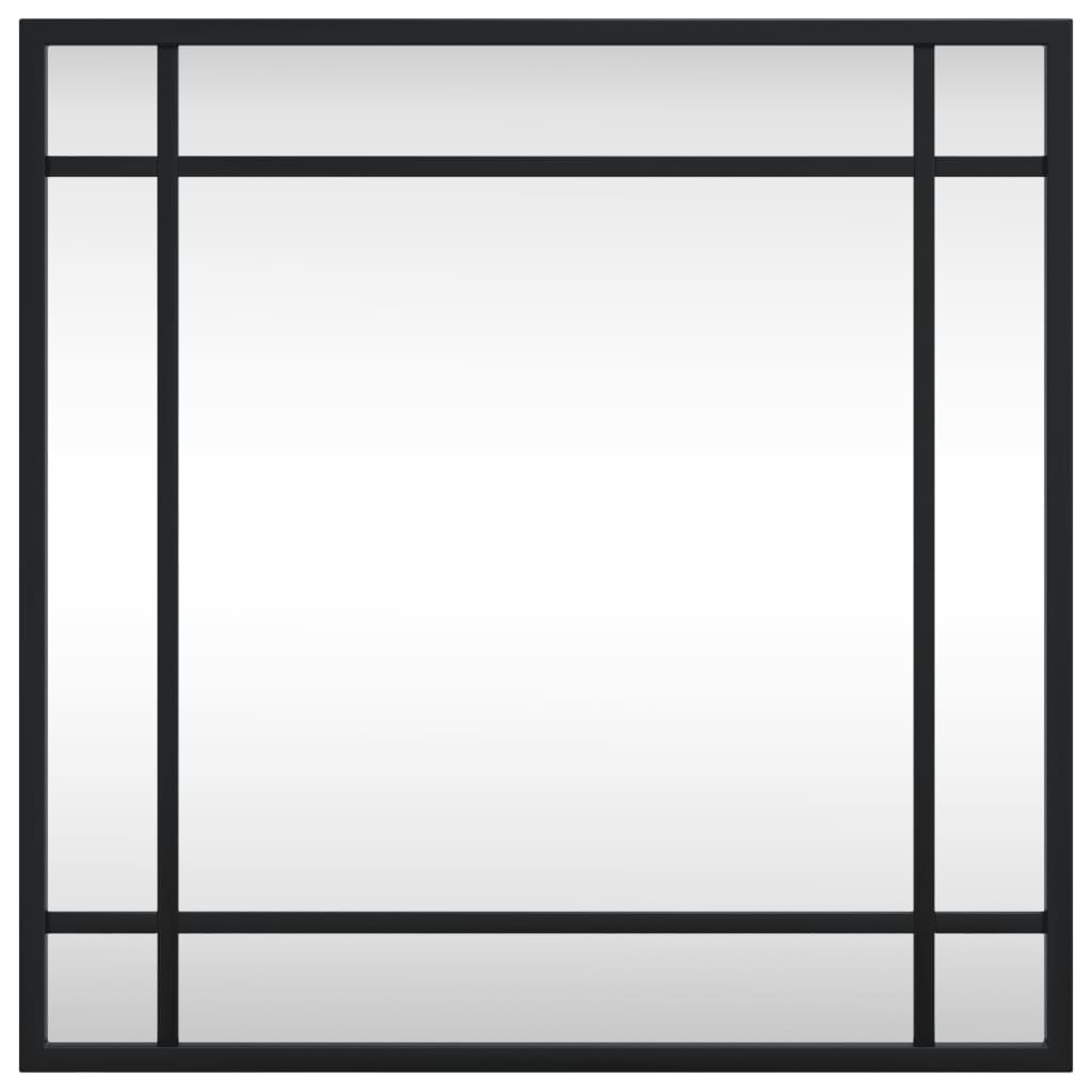 Vidaxx Wandspiegel quadratisch 40x40 cm Eisen schwarz