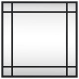 Vidaxx Wandspiegel quadratisch 40x40 cm Eisen schwarz