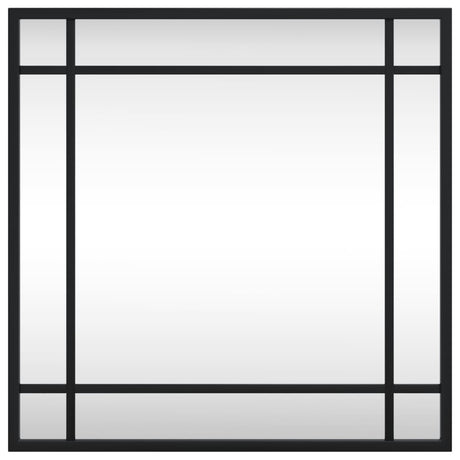 Vidaxx Wandspiegel quadratisch 40x40 cm Eisen schwarz